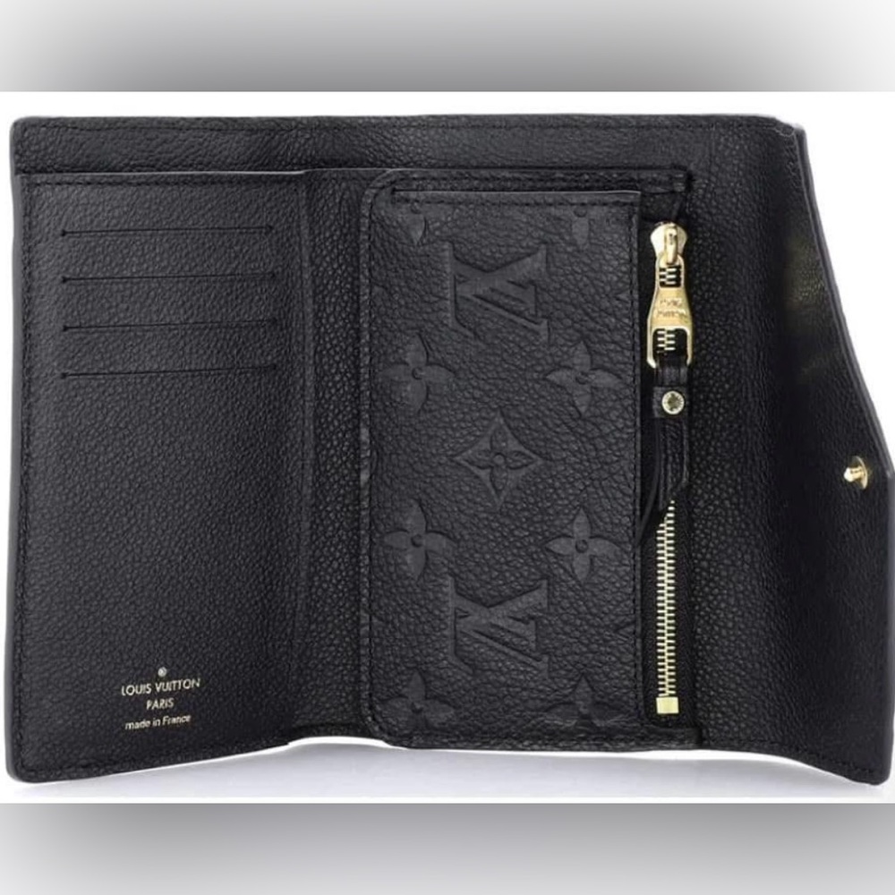 Louis Vuitton Curieuse Wallet Monogram Empreinte Black Leather - Picture 3 of 5